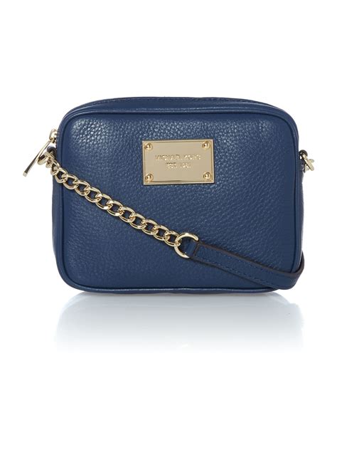 navy blue michael kors handbag|michael kors blue crossbody bag.